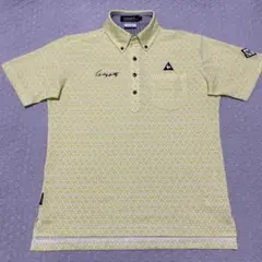 美品 le coq sportif golf ルコック 半袖ポロシャツ 総柄 L