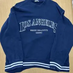 ネイビー ロサンゼルス スウェット