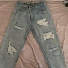 drew house ダメージデニムパンツ