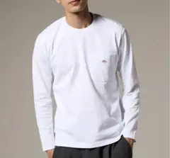 DANTON 長袖クルーネック ポケットTシャツ (メンズ・レディース)