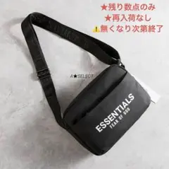 ESEEENSIALS ★ エッセンシャルズ 新品タグ付 ボディーバッグ BK★