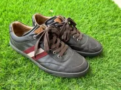 BALLY ストライプ レザースニーカー