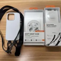 MOFT レザーケース iPhone 16 Pro用　ストラップ付