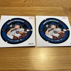 今永昇太選手のイラスト入り記念マンホールシール