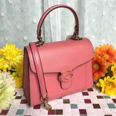 COACH コーチ 新作 ピンク 2way タビー ミニバッグ ショルダー 新品