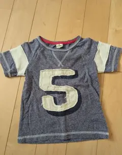 ナンバー5刺繍ラグランTシャツ