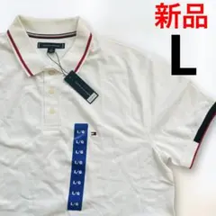新品●トミーヒルフィガー 半袖 鹿の子ポロシャツ L/G