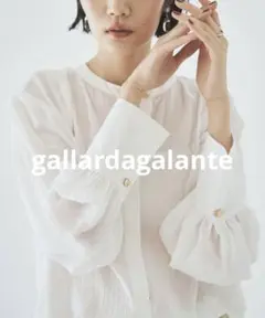 ガリャルダ ガランテ シフォンブラウス　白　gallardagalante
