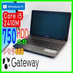 Gateway/i5第2世代/HDD750/メモリ4/ノートPC/1015-12