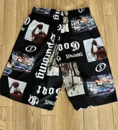 SPALDING グラフィックプリント バスケットボールパンツ XL