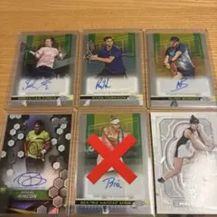 TOPPS TENNIS 直筆サイン　4種　ベースカード1枚セット