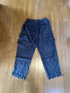 wirrow リネンカーゴ　23ss サイズ1 チャコールグレー WIRROW -Linen Regular Collar Shirt, Cargo Pants- | twelve blog
