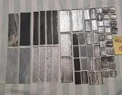デザインタイル　各種　③ ブラック　グレー　シルバー系
