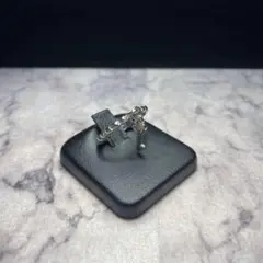 【ヴィンテージ】チェーンカットリング ハートの鍵 デザイナーズ r3