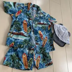 アロハシャツ＆パンツ、帽子のセット
