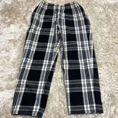 GU セットアップ 白黒 パンツ