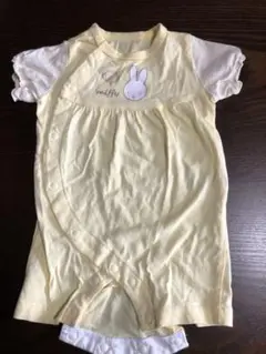 ミッフィーロンパース 黄色