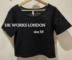 ⭐︎美品⭐︎HK WORKS LONDON メッシュクロップドトップス M