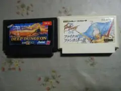ファミコン2本●ディープダンジョンIV,ファイナルファンタジーIII■ソフトのみ