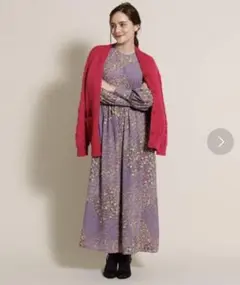 値下げ!nesessaire 小花プリントマキシワンピース