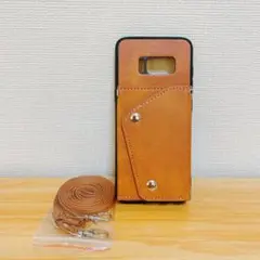 Galaxy S8 ケース 手帳型 サムスン ストラップ付き