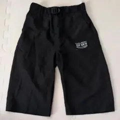 ハーフパンツ　黒 半ズボン 160