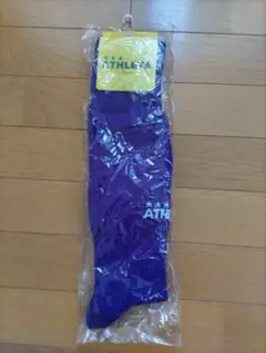 未使用　アスレタ　ATHLETA　サッカー　ソックス　紫（パープル）　25-27