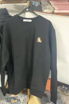 MAISON KITSUNÉ メゾンキツネ スウェットベージュ Sブラック