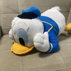 ディズニー ドナルド ドナルドダック　ほおづえV-BIGぬいぐるみ