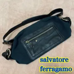 salvatore ferragamo ハンドバッグ 美品 正規品 レザー