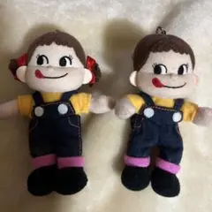 ペコちゃんポコちゃん　マスコットチェーン 2体セット