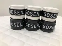 GOSEN グリップテープ 6個★白黒 迅速発送 ✳︎ゴーセンマイバチ6