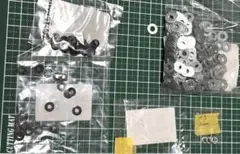 エスコ　M3M4平　黒ナイロンワッシャー 外径色々など