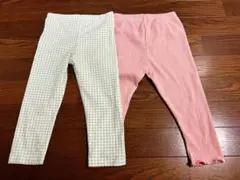 petit main 100cm 2枚組パンツ グリーン　ピンク