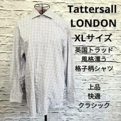 【美品】Tattersall LONDON 英国調 トラッドチェック 上品