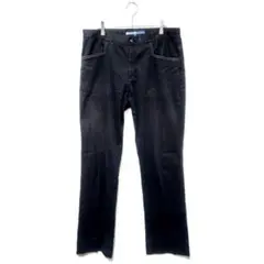 フィドラ ストレートパンツ 黒 ＸＬ シンプル カジュアル 上品 おでかけ
