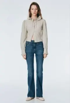 H&M　フレアハイデニム　ブーツカット　34 Ｓ