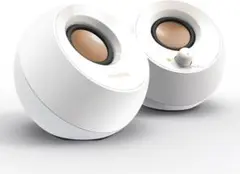 Creative Pebble ホワイト音声入力 ピンプラグ/電源 USB