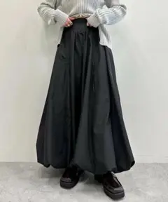 JEANASIS ジーナシス ドロストバルーンロングスカート