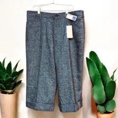 【新品未使用】レディース７分パンツ ・Lサイズ　スラックス 折り返裾