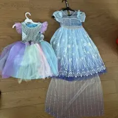 マーメイド•アナ雪ドレス２枚セット