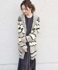 ⭐︎美品⭐︎SHIPS/ショールカラーロングカーディガン