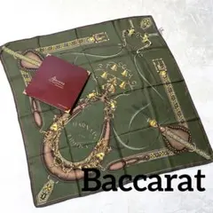 新品未使用 バカラ イタリア製 シルクスカーフ baccarat