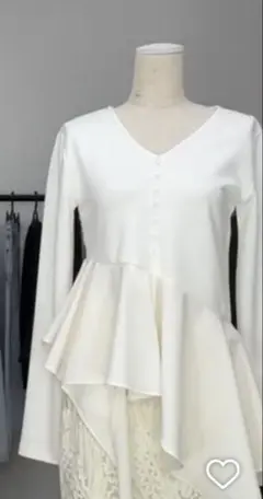 Peplum Henry Tops　ペプラムトップス