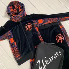 24karats セットアップ　ジップアップパーカースェット上下セット