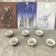 宮沢賢治　幻燈館　ポストカード　キャンドゥ　文豪マスキングテープ　シンジカトウ
