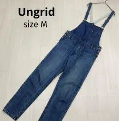☆ Ungrid アングリッド デニム オーバーオール サロペット M