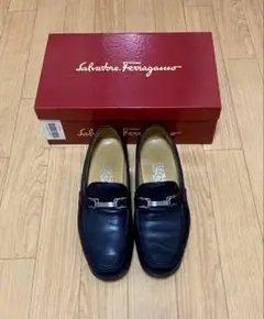 Salvatore Ferragamo ビットローファー ブラック箱付き23.5