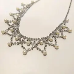 AIMER（エメ）　ビジュー×パール ネックレス