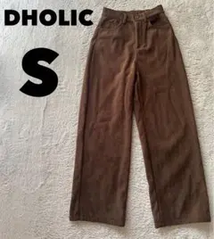 DHOLIC 3TYPEファー裏地コーデュロイパンツ　ブラウン　裏起毛　韓国